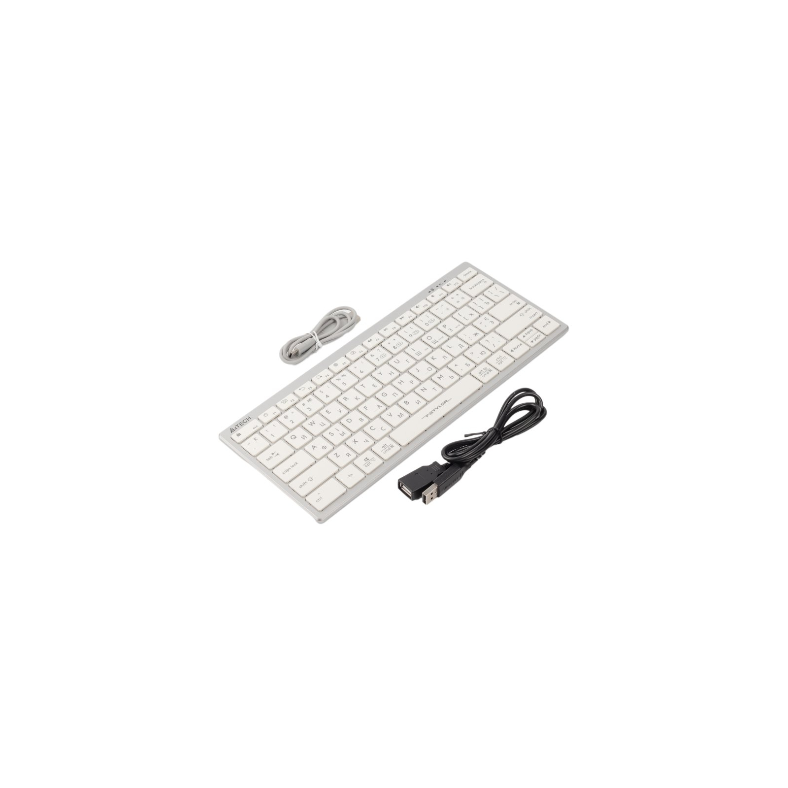 Клавиатура A4Tech FBX51C Wireless/Bluetooth White (FBX51C White) изображение 6
