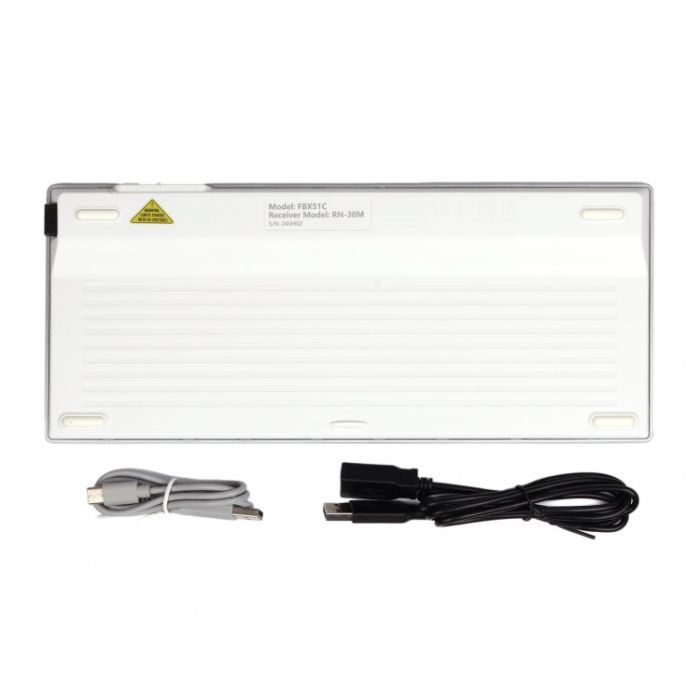 Клавиатура A4Tech FBX51C Wireless/Bluetooth White (FBX51C White) изображение 7