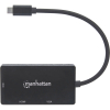 Концентратор Intracom USB3.1 Type-C to HDMI/DVI-I/VGA Black Manhattan (152983) зображення 4