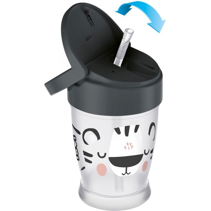Поїльник-непроливайка Lovi Salt & Pepper із силіконовою трубочкою 350 мл (35/357) зображення 2