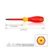 Отвертка Toptul диэлектрическая крестовая PH0x60мм (1000V) VDE Pro-Plus Series (FBEF0006V4) изображение 2