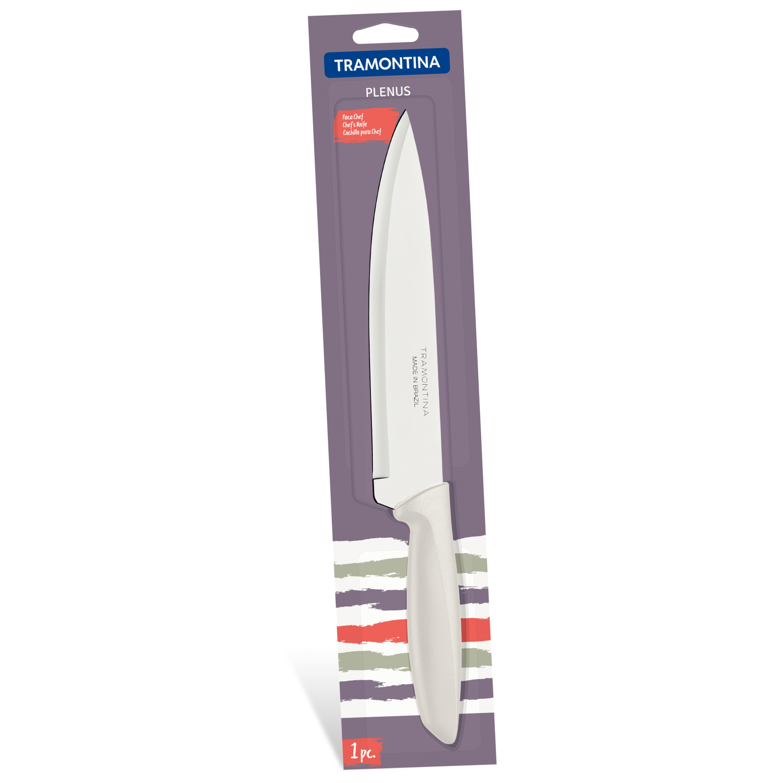 Кухонный нож Tramontina Plenus Light Grey Chef 203 мм (23426/138) изображение 4