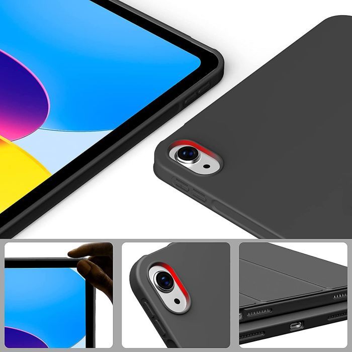 Чохол до планшета BeCover Tri Fold Soft TPU mount Apple Pencil Apple iPad 10.9" 2022/24/11" 2025 Black (708459) зображення 4