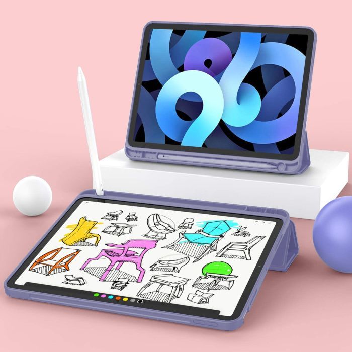 Чохол до планшета BeCover Tri Fold Soft TPU mount Apple Pencil Apple iPad Air 4 10.9 2020/2022 Purple (706751) зображення 4