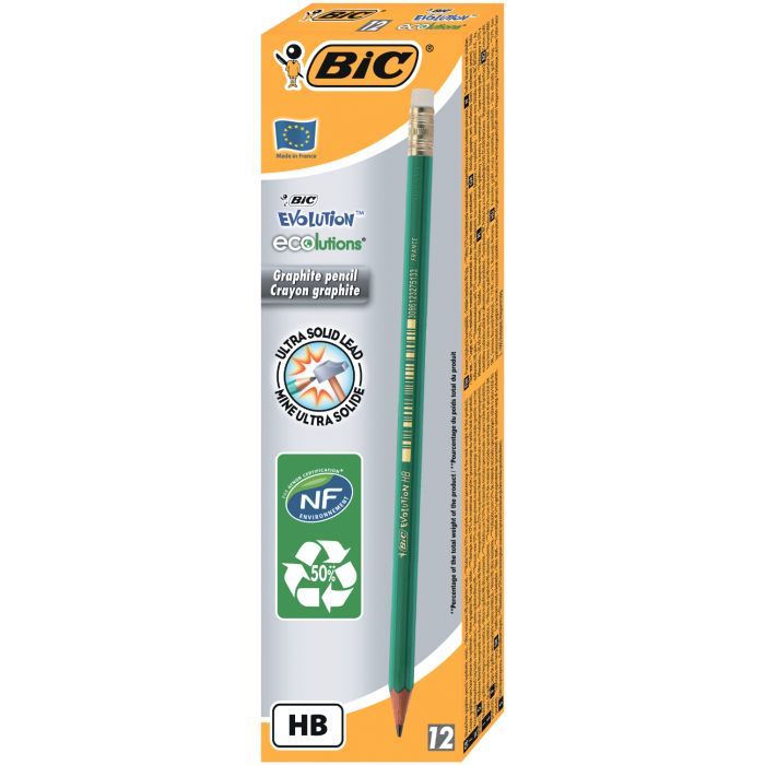 Карандаш графитный Bic Evolution HB с ластиком (bc8803323) изображение 2