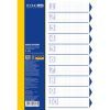 Разделитель страниц Economix А4 пластик, 10 разделов, разноцветный (E30803)