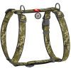 Шлей для собак WAUDOG Nylon с QR паспортом анатомическая H-образная "Милитари" S (320-4026)