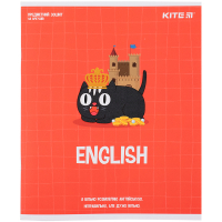 Тетрадь Kite предметная Cat 48 листов, линия, английский язык (K23-240-18)
