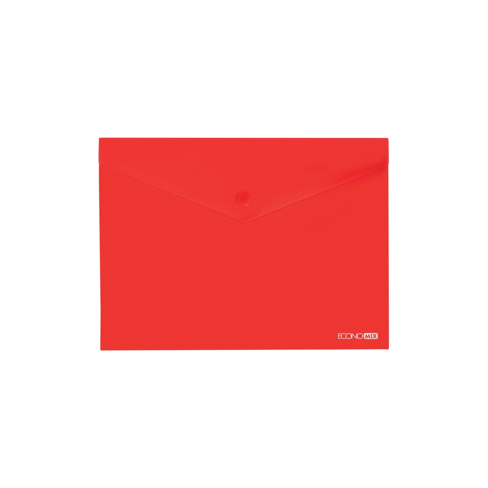 Папка - конверт Economix А5 180 мкм прозрачная, фактура "глянец", красная (E31316-03)