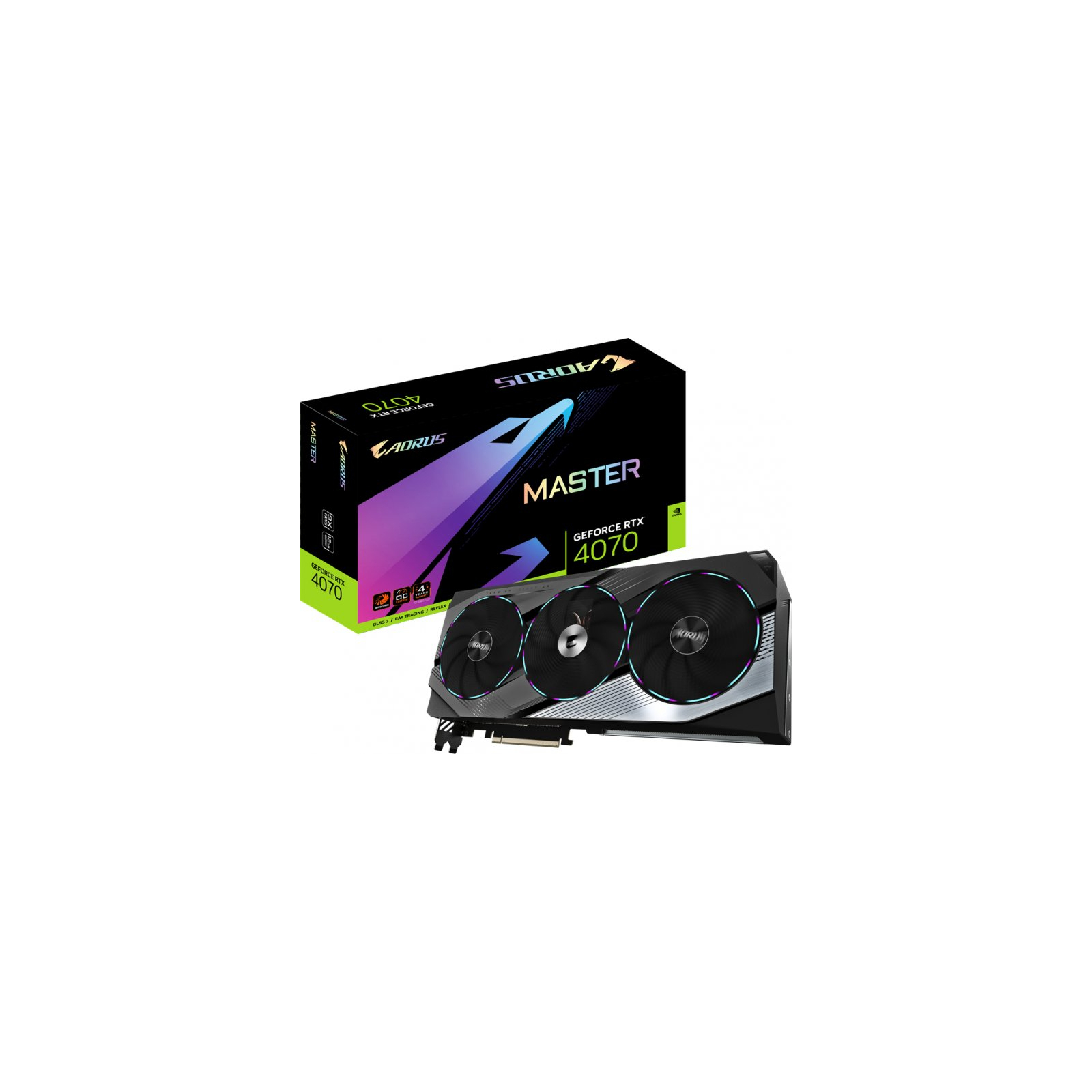 Видеокарта GIGABYTE GeForce RTX4070 12Gb AORUS MASTER (GV-N4070AORUS M-12GD) изображение 9
