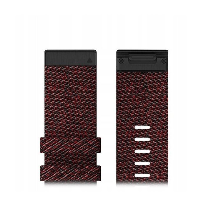 Ремінець до смарт-годинника Garmin fenix 6X 26mm QuickFit Heathered Red Nylon (010-12864-06) зображення 2