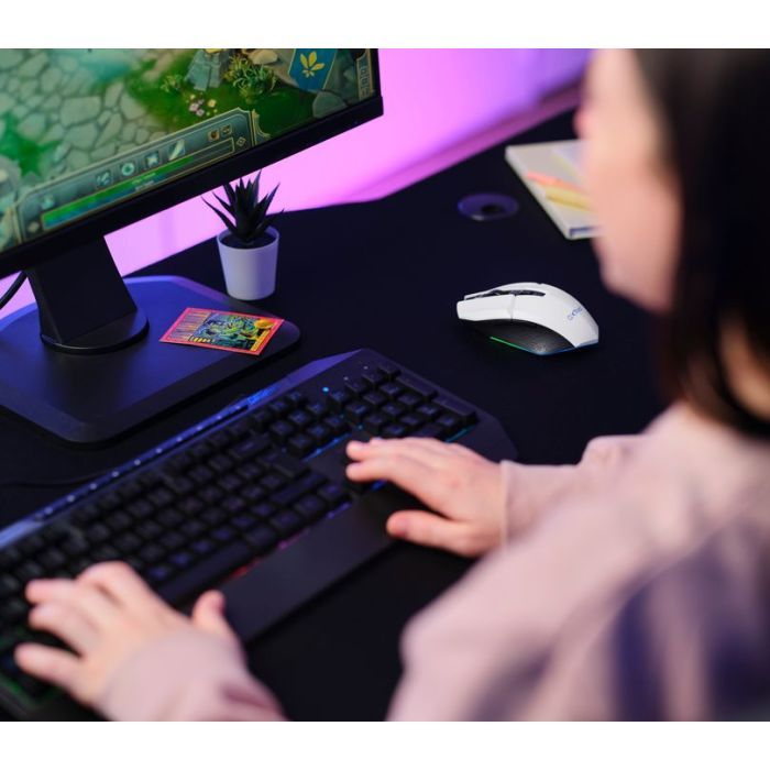 Мышка Trust GXT 110 Felox RGB Wireless White (25069) изображение 10