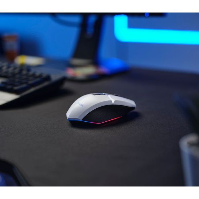 Мышка Trust GXT 110 Felox RGB Wireless White (25069) изображение 2