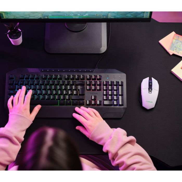 Мышка Trust GXT 110 Felox RGB Wireless White (25069) изображение 7