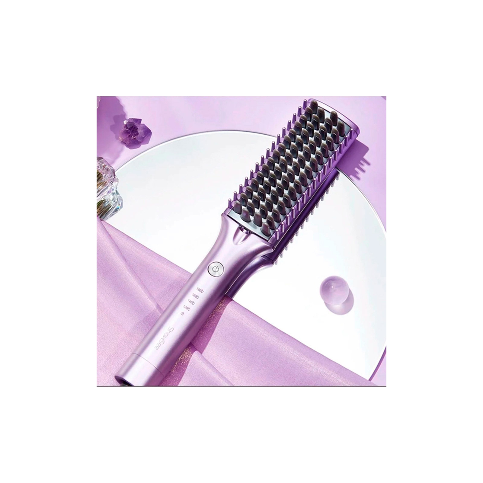 Электрощетка для волос Xiaomi ShowSee Hair Straightener E1-V Violet изображение 3