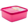 Пищевой контейнер Irak Plastik Alaska квадратний 0,65 л рожевий (5505)