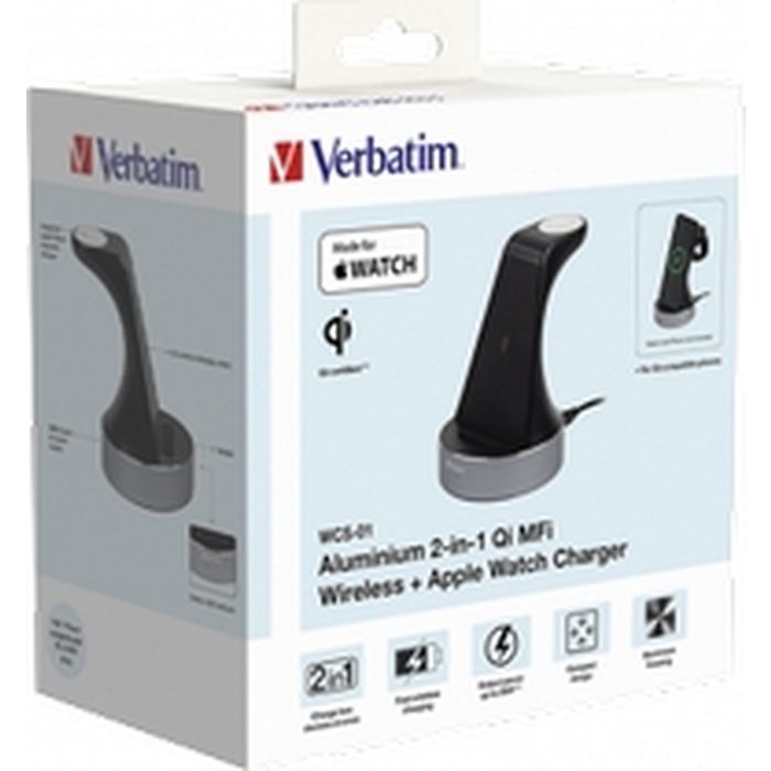 Зарядний пристрій Verbatim 2in1 Apple Watch and iPhone Charging Stand (49555) зображення 10