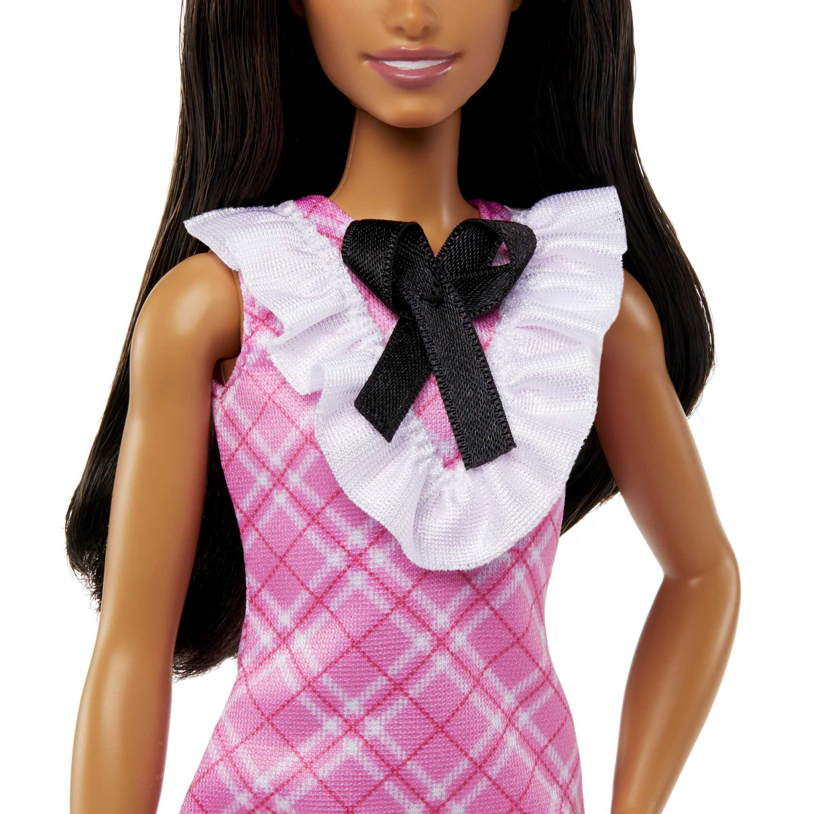 Кукла Barbie Fashionistas в розовом платье с жабо (HJT06) изображение 5