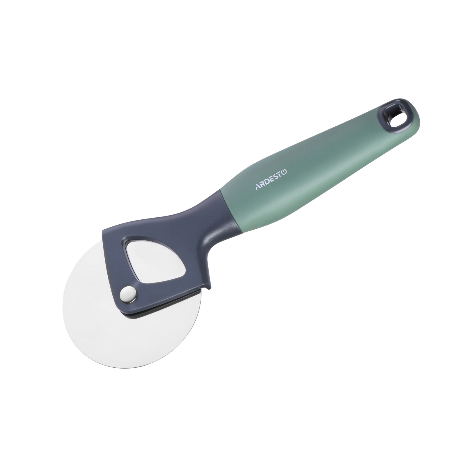 Кухонный нож Ardesto Gemini для піци сіро-зелений (AR2112PG)