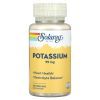 Минералы Solaray Калий, 99 мг, Potassium, 100 вегетарианских капсул (SOR-04670)