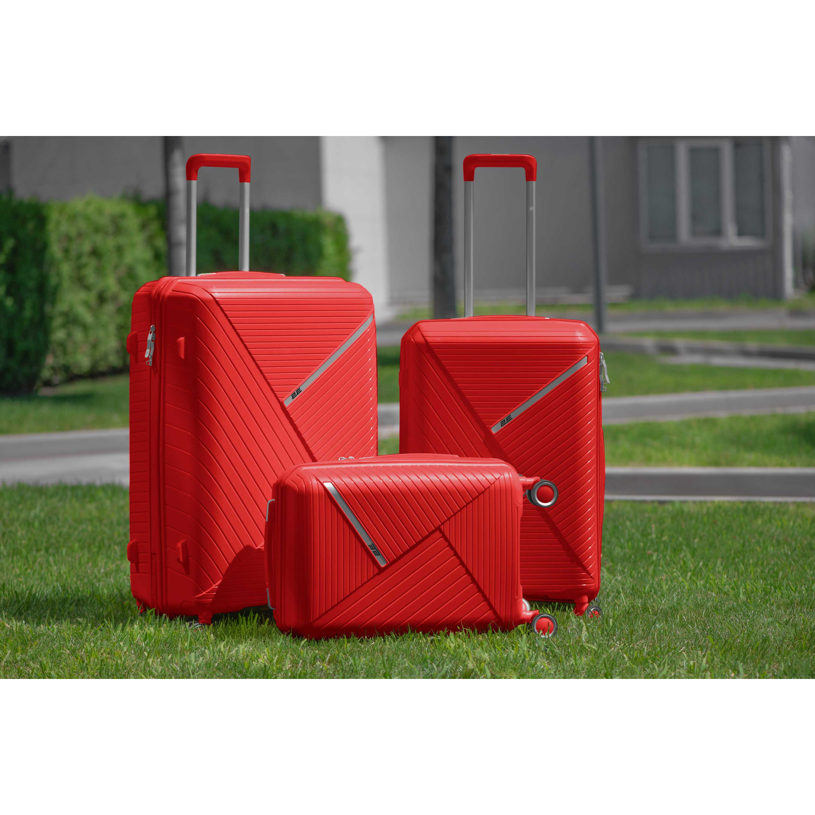 Набір валіз 2E Sigma (L+M+S) червоний (2E-SPPS-SET3-RD) зображення 2