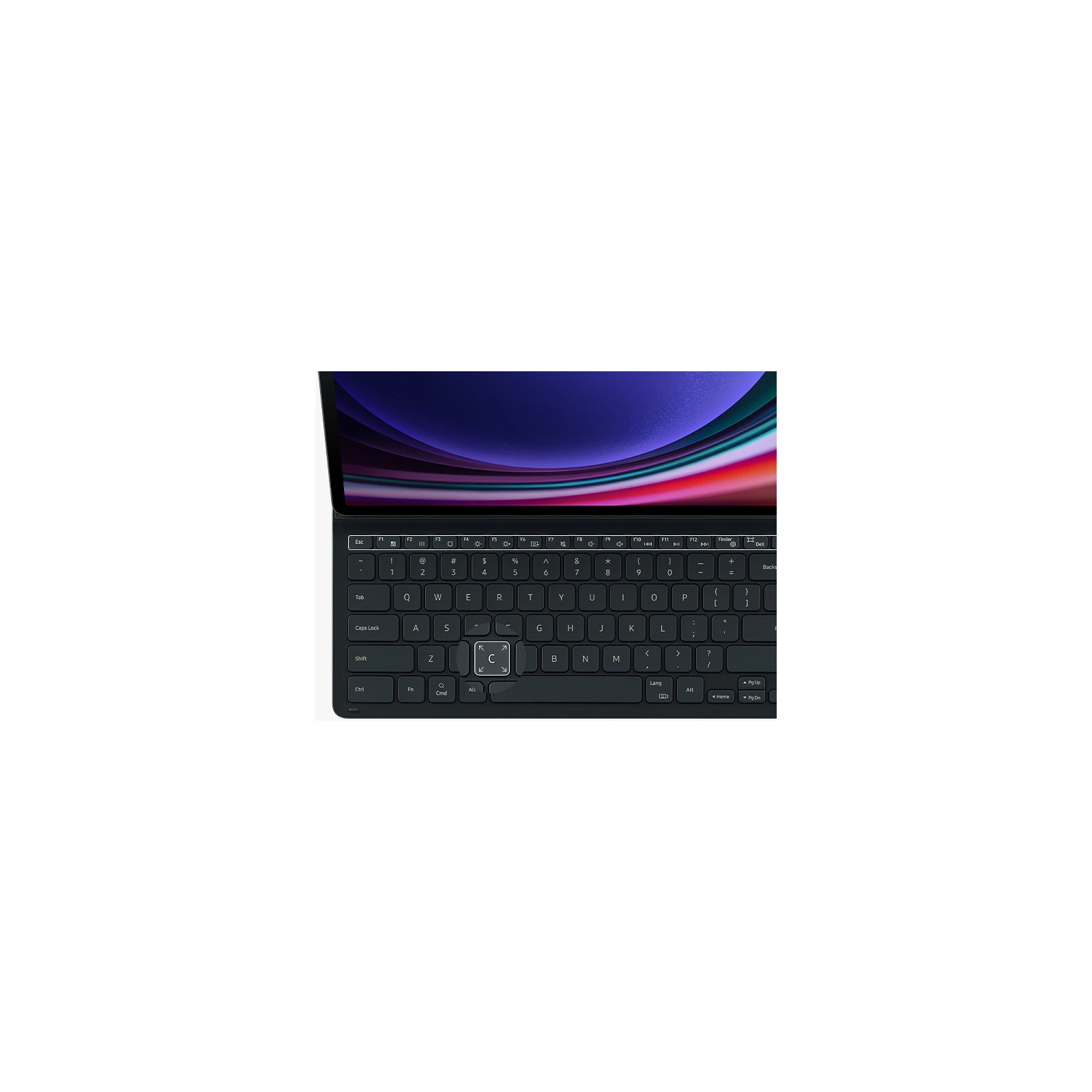 Чохол до планшета Samsung Samsung Tab S9+ Book Cover Keyboard Slim Black (EF-DX810BBEGUA) зображення 4