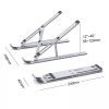 Подставка для ноутбука Choetech до 15", алюминий, компактная конструкция (H045-SL) изображение 3
