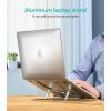 Подставка для ноутбука Choetech до 15", алюминий, компактная конструкция (H045-SL) изображение 8