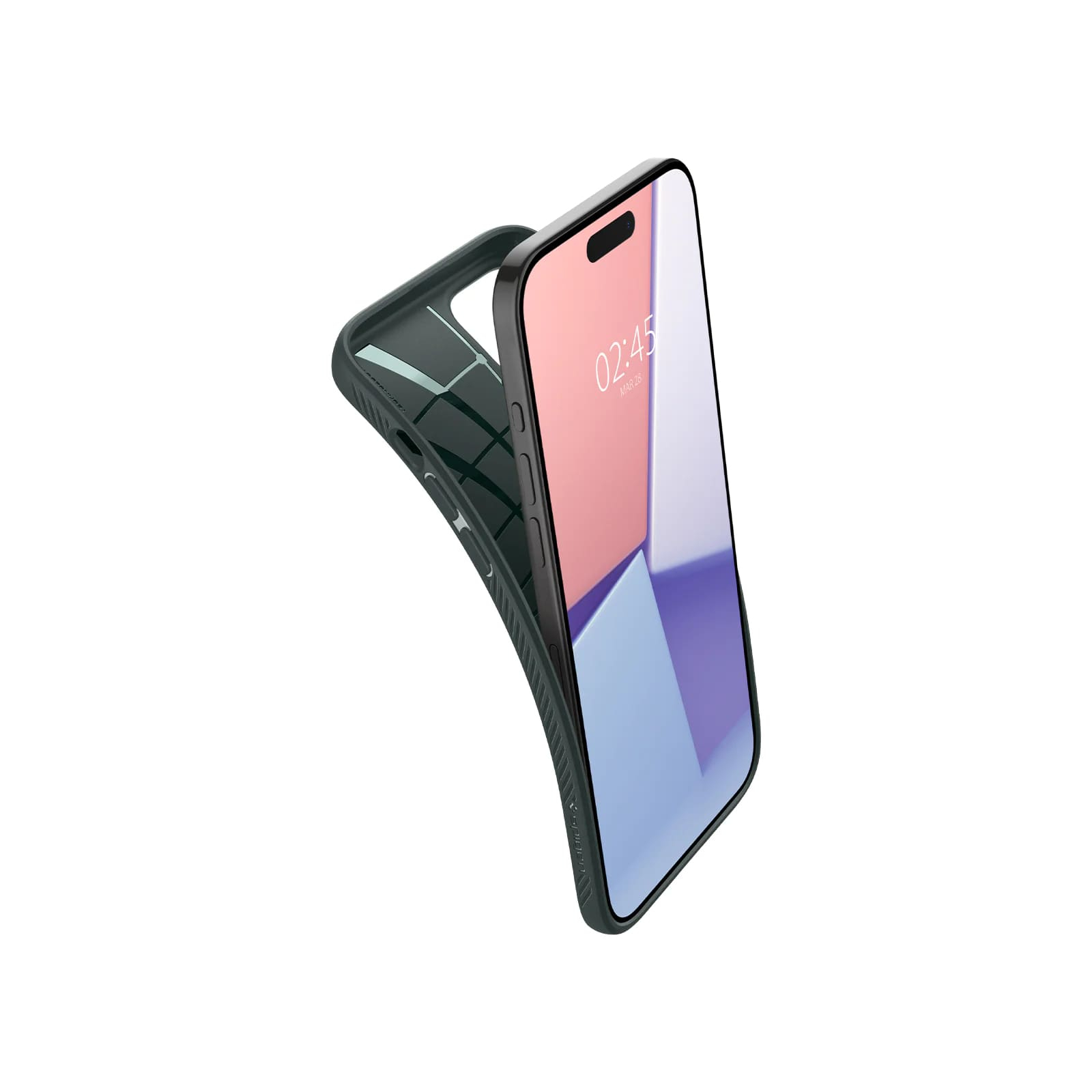 Чехол для мобильного телефона Spigen Apple iPhone 15 Pro Max Liquid Air Abyss Green (ACS06564) изображение 8