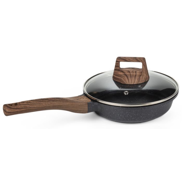 Сковорода Hölmer Natural лита з кришкою 24 см (FP-33524-SWMBML Natural) зображення 2