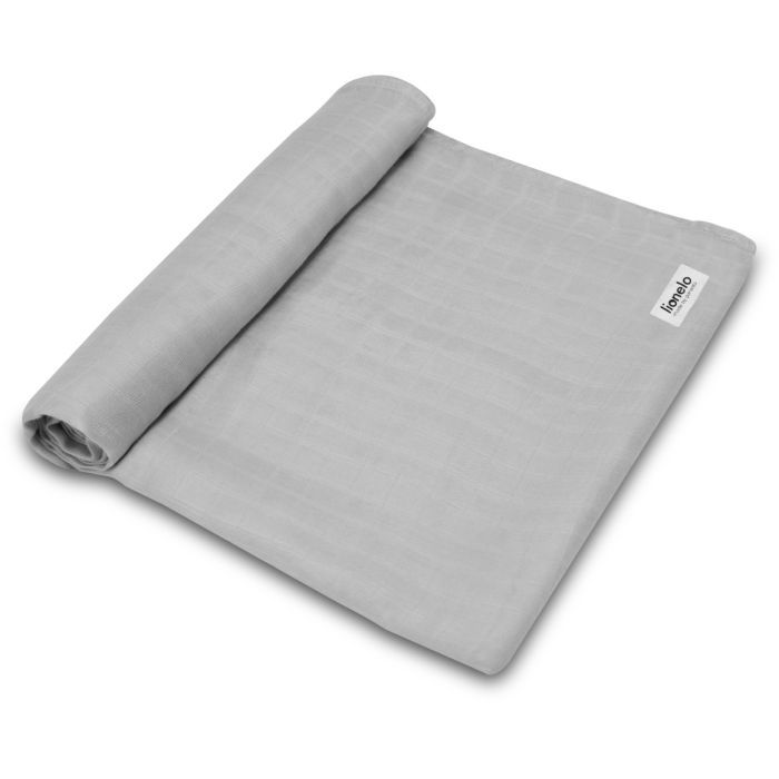 Пеленки для младенцев Lionelo Bamboo Swaddle Grey Stone (LO-BAMBOO SWADDLE GREY STONE) изображение 2