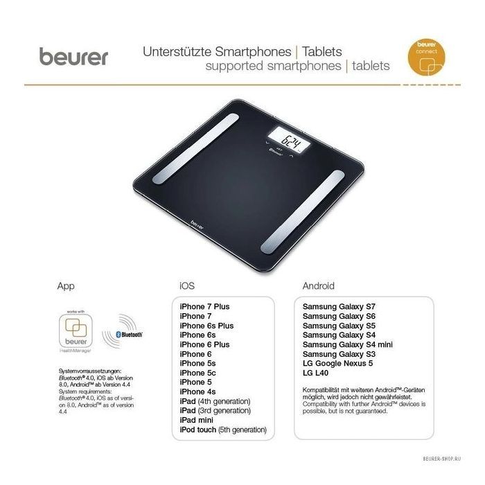 Ваги підлогові Beurer BF_600_PURE_BLACK зображення 7