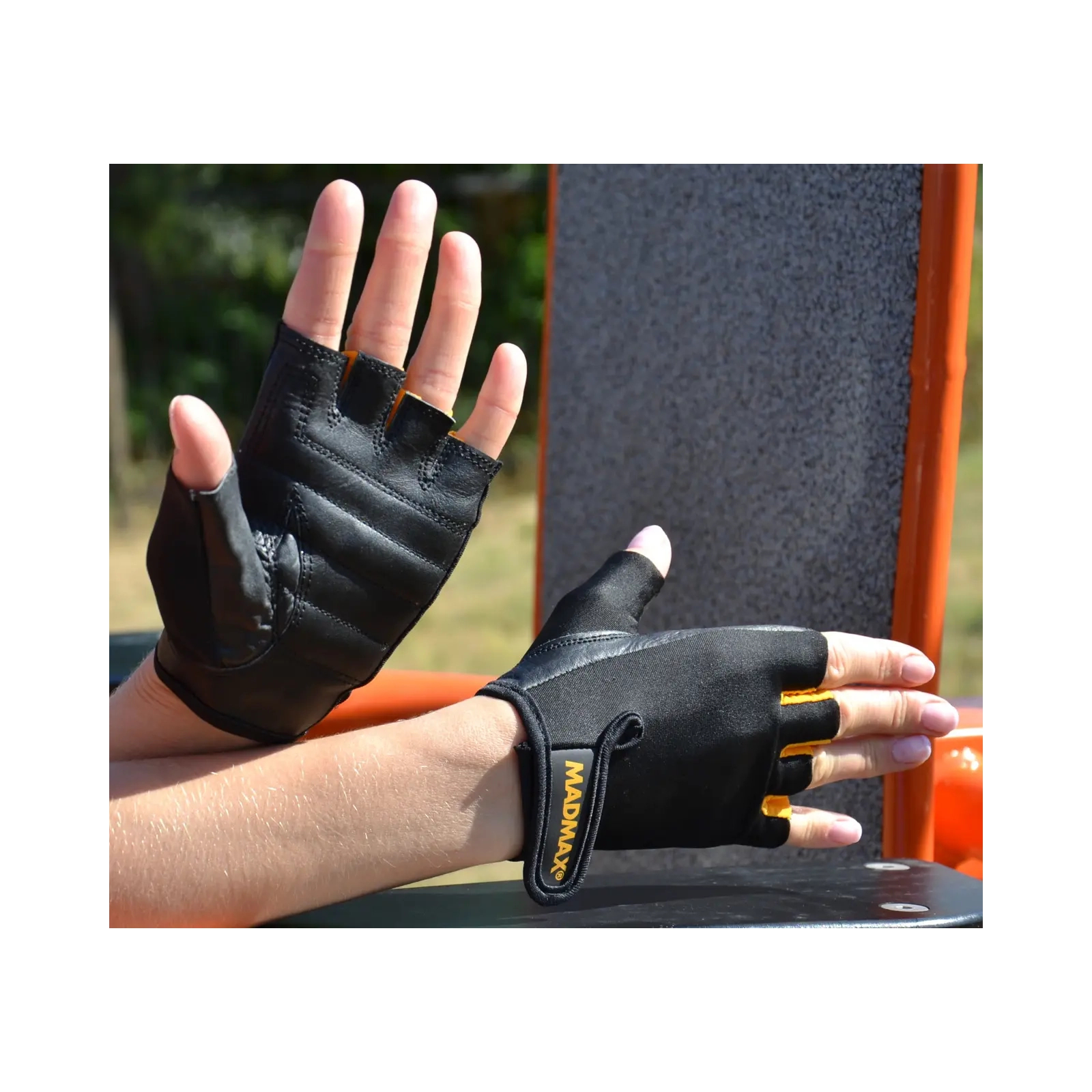 Перчатки для фитнеса MadMax MFG-251 Rainbow Orange L (MFG-251-ORG_L) изображение 7