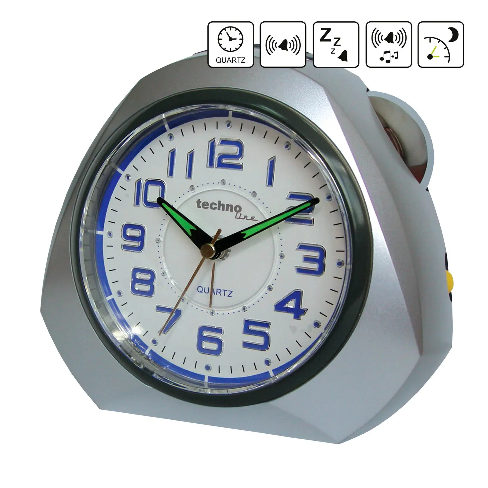 Настольные часы Technoline Modell XXL Silver (Modell XXL silber) (DAS301821) изображение 6