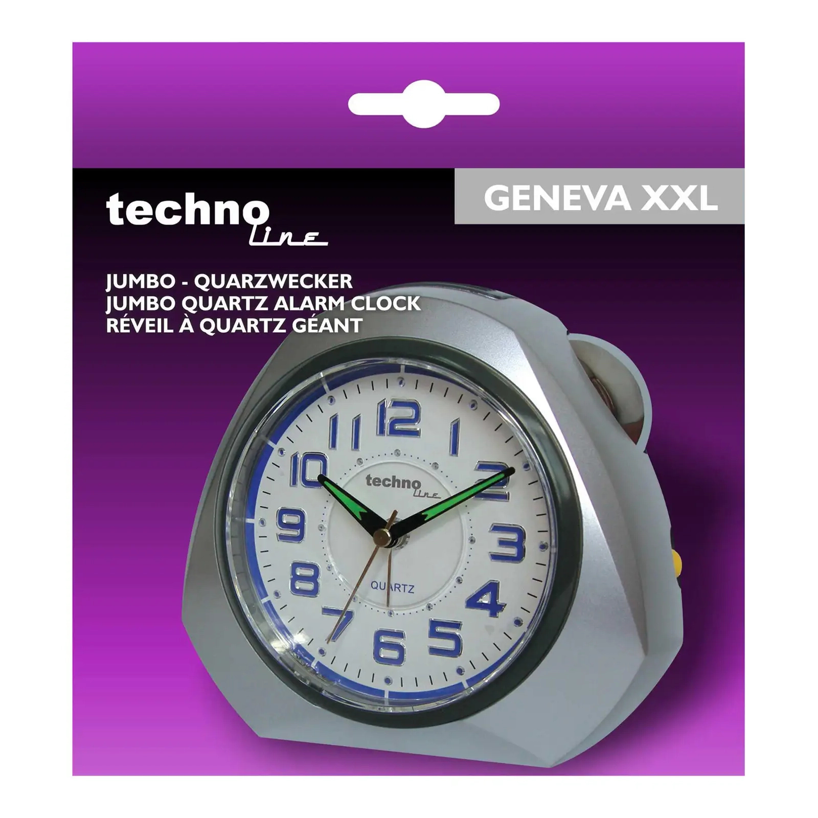 Настольные часы Technoline Modell XXL Silver (Modell XXL silber) (DAS301821) изображение 7