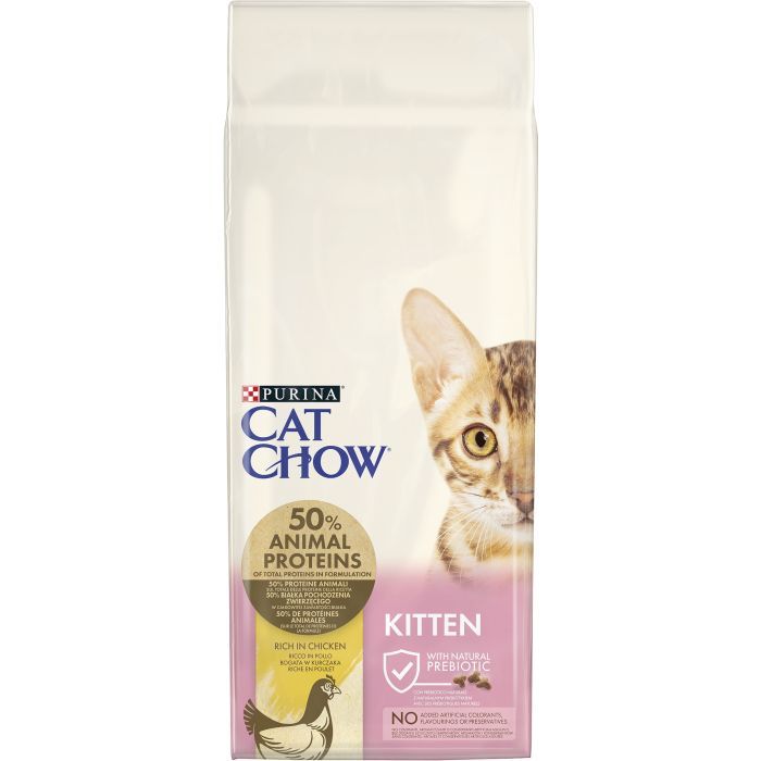 Сухой корм для кошек Purina Cat Chow Kitten с курицей 15 кг (5997204514028)