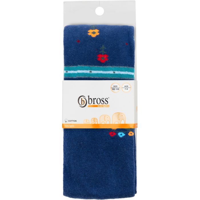 Колготки детские BNM в цветочек (11618-7G-blue) изображение 3