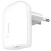 Зарядное устройство Belkin 30W USB-С GAN PD PPS white (WCA005VFWH)