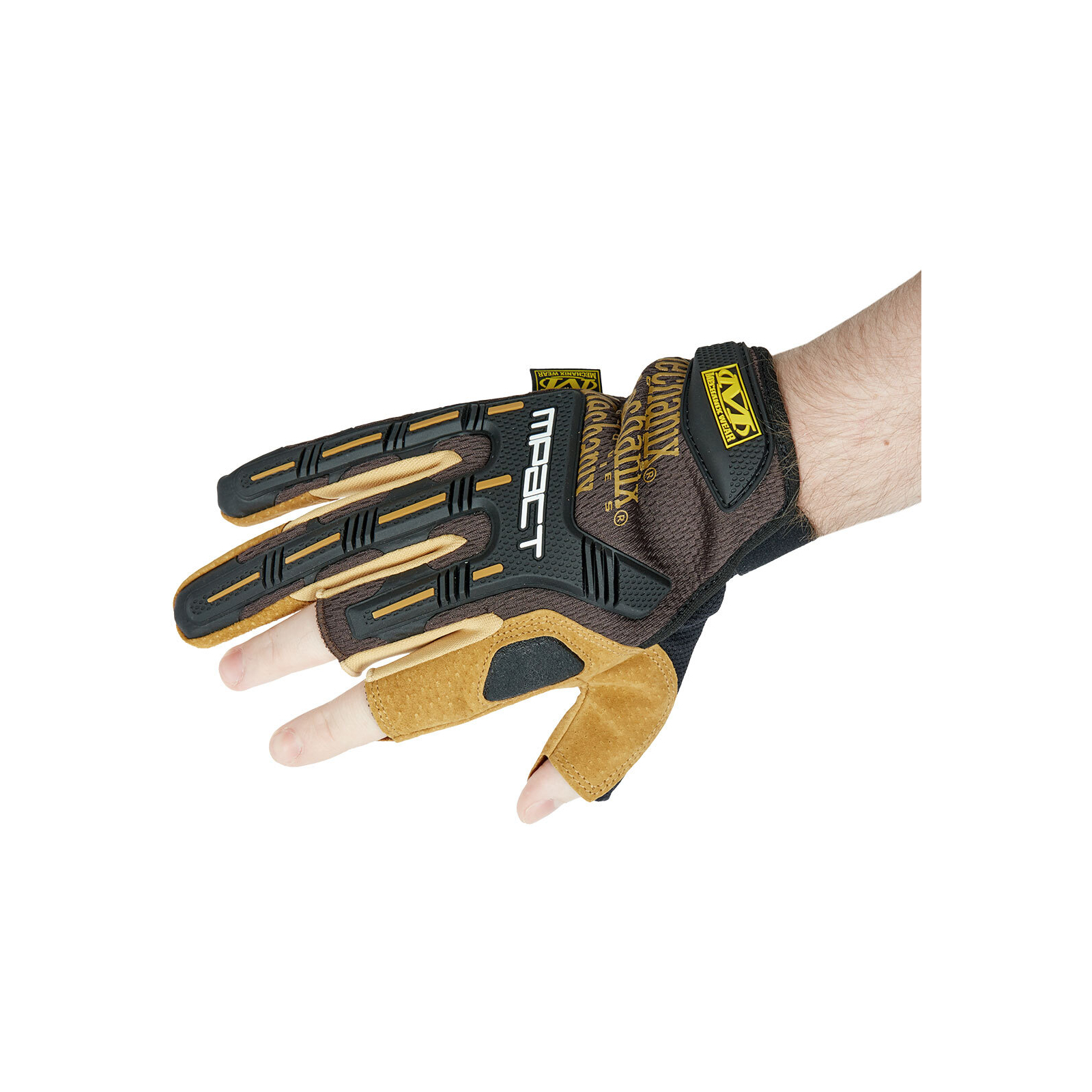 Тактичні рукавички Mechanix M-Pact Framer Leather L Brown (LFR-75-010) зображення 3
