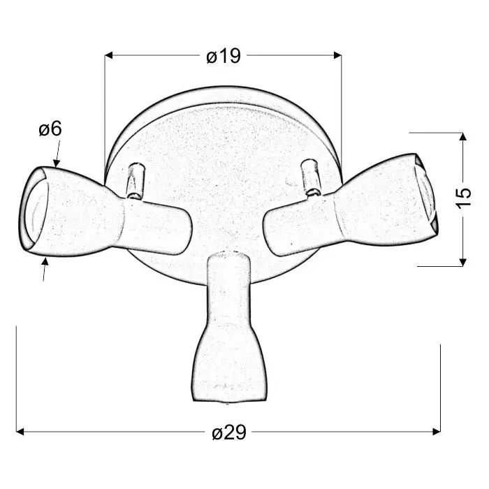 Спот Candellux 98-50601 PICARDO (98-50601) изображение 3