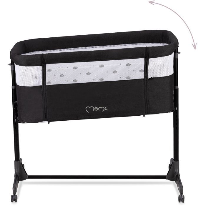 Кроватка MoMi Приставне ліжечко MoMi REVO (колір - dark grey) (LOZE00021) изображение 2