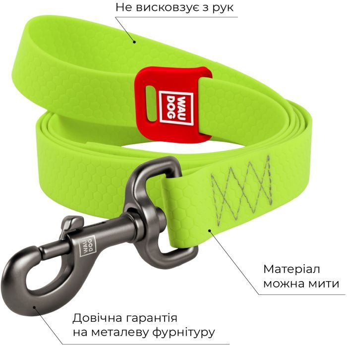 Поводок для собак WAUDOG Waterproof S Ш 15 мм Д 122 см голубой (27312) изображение 3