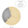 Тарілка дитяча MinikOiOi Puzzle секційна Mellow Yellow / Powder Grey (101050053) зображення 2