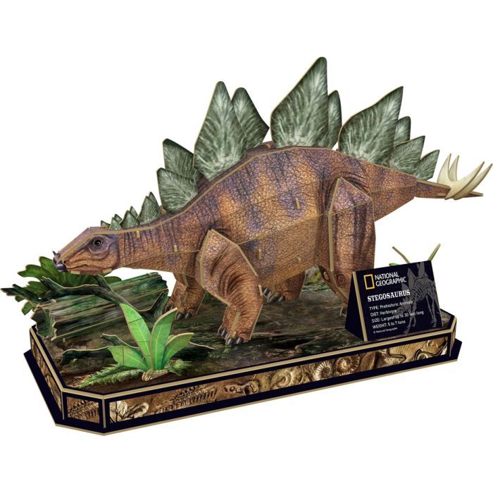 Пазл Cubic Fun 3D National Geographic Dino Стегозавр (DS1054h) зображення 2