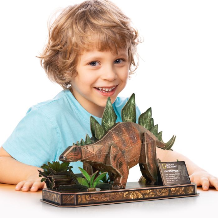 Пазл Cubic Fun 3D National Geographic Dino Стегозавр (DS1054h) зображення 4