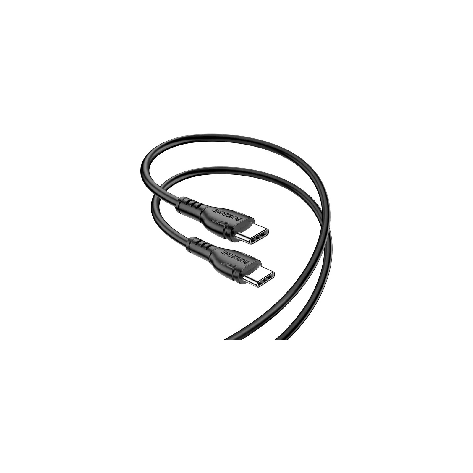 Дата кабель USB-C to USB-C 1.0m BX51 Triumph 60W Black BOROFONE (BX51CCB) зображення 2