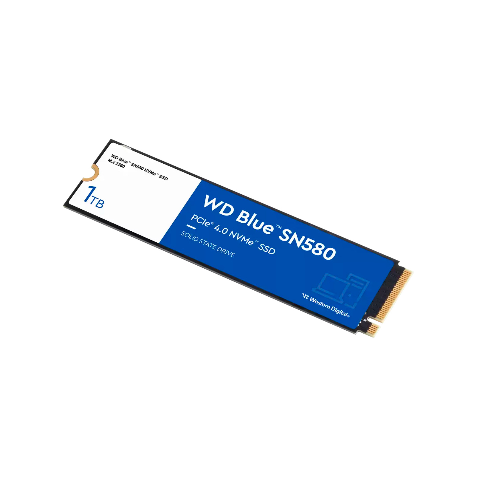 Накопичувач SSD M.2 2280 1TB SN580 Blue WD (WDS100T3B0E) зображення 3