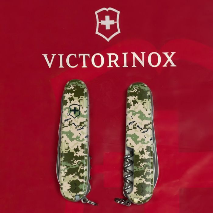 Нож Victorinox Huntsman Army 91 мм Піксель (1.3713.3_W3940p) изображение 11