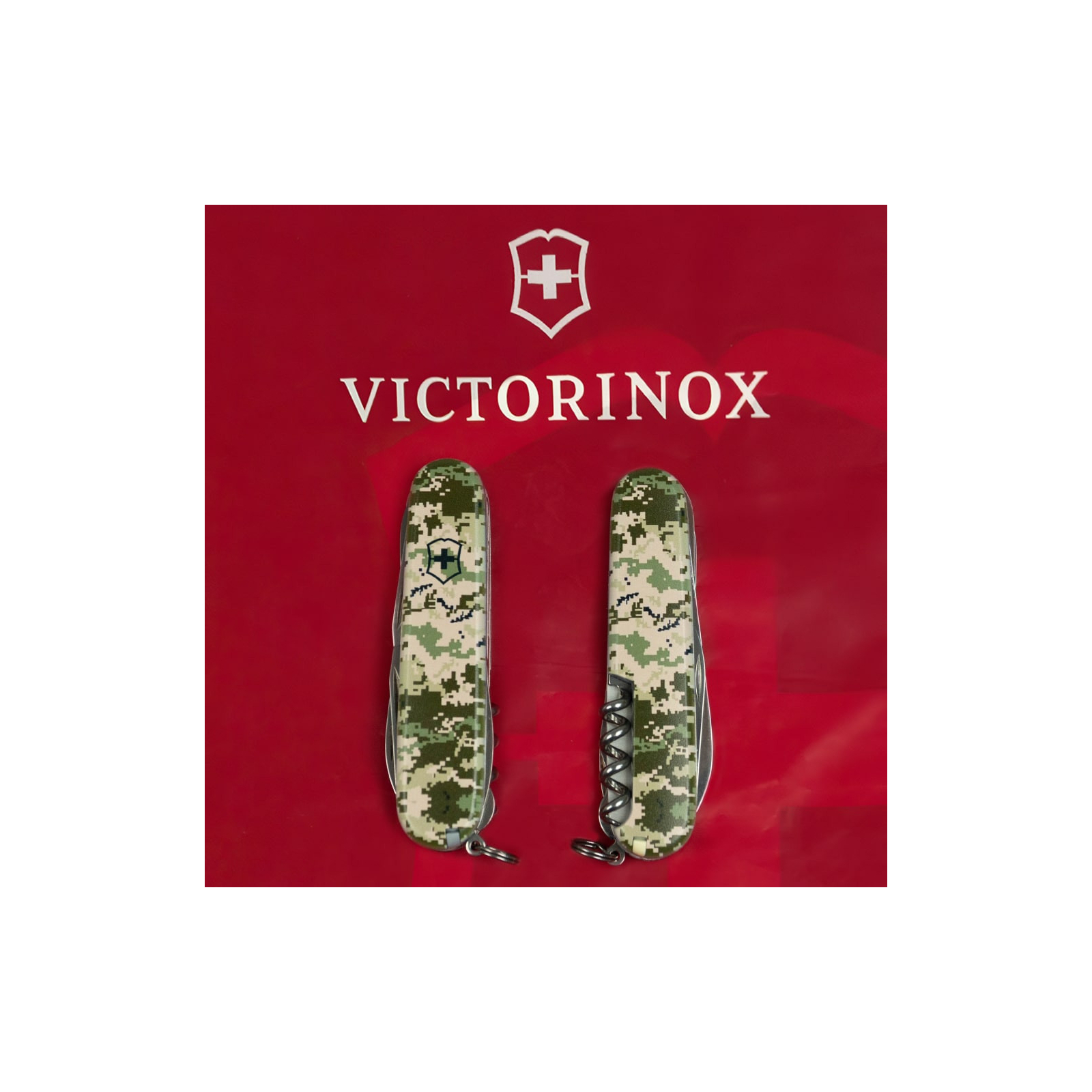 Нож Victorinox Huntsman Army 91 мм Піксель (1.3713.3_W3940p) изображение 11