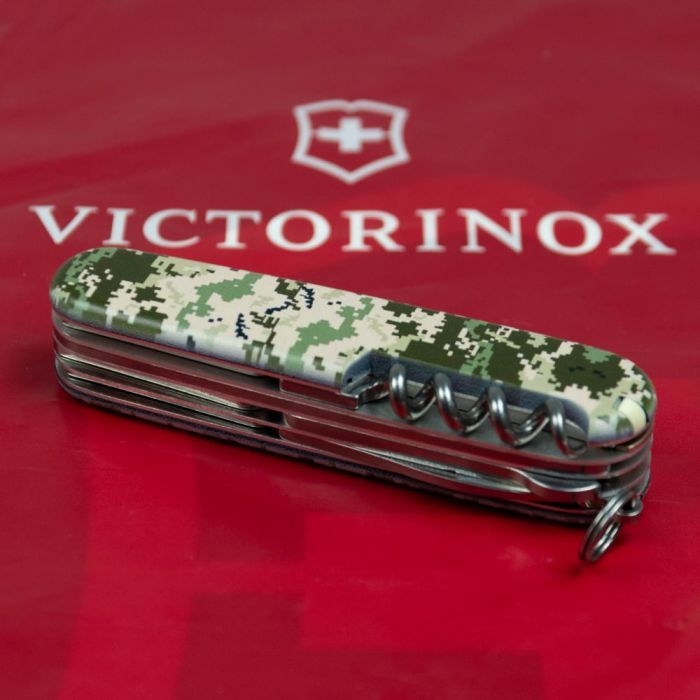 Нож Victorinox Huntsman Army 91 мм Піксель (1.3713.3_W3940p) изображение 4